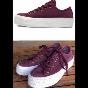 Converse All Star Nubuck Lift low top size 8